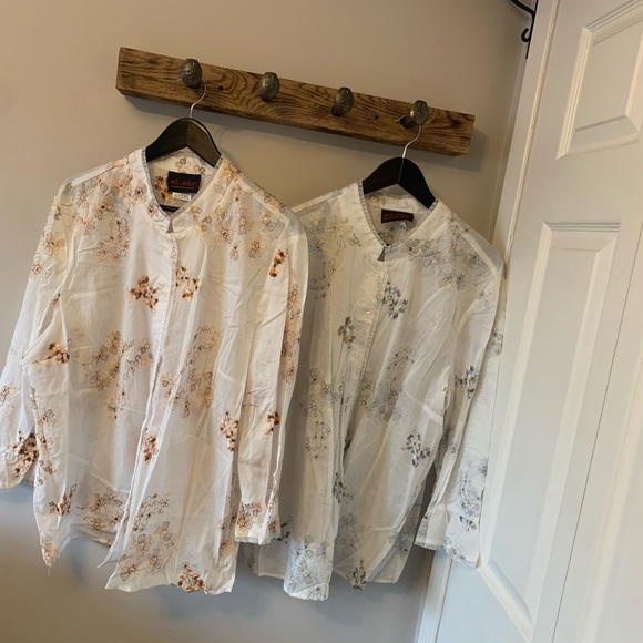 Mr. Max Tops - NWOT / Mr.Max / Bundle of 2 / Cotton / 3/4 sleeve / Button Down Shirts / Floral